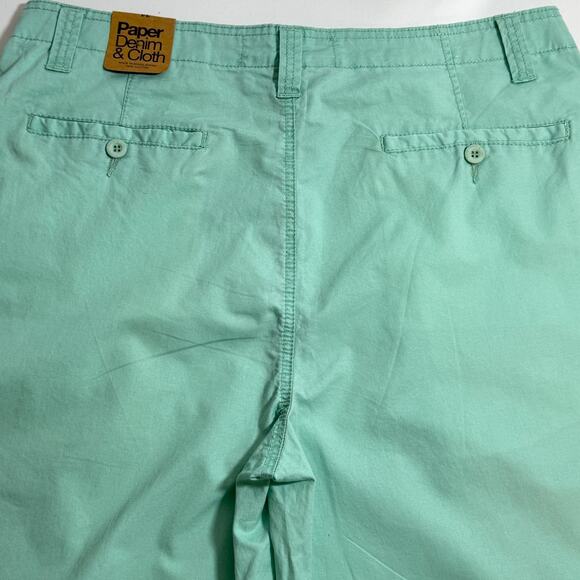 Paper Denim & Cloth Mint Green Preppy Shorts Size 34 - Picture 5 of 6
